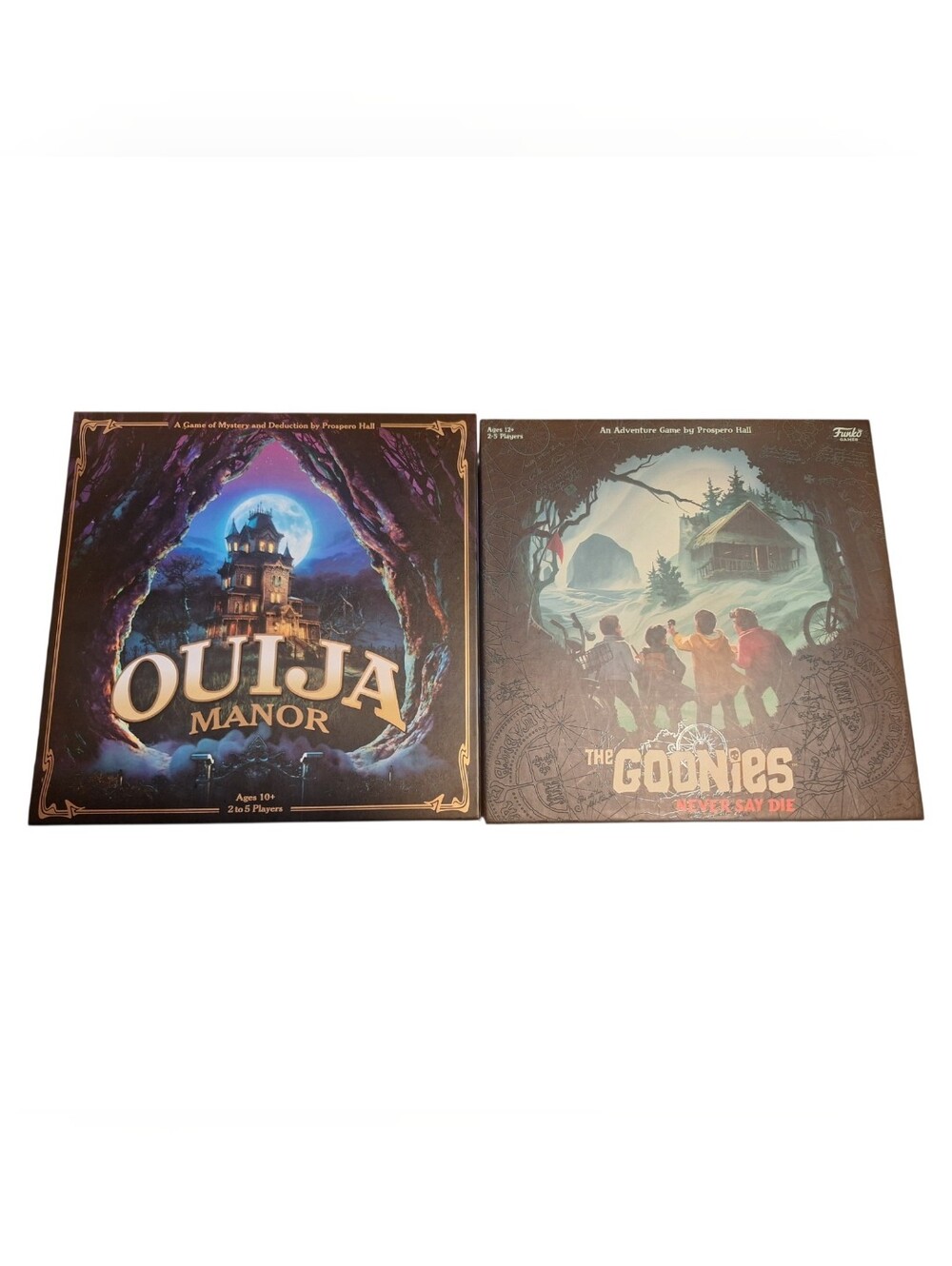 Funko Games Board Game Lot: Ouija Manor & The Goonies Never Say Die (Complete)